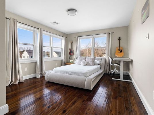 Bedroom, Interior, Wood Texture Flooring