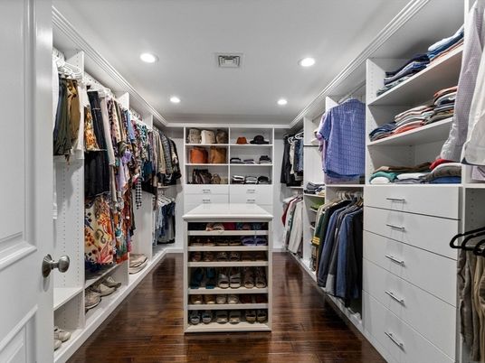 Interior, Recessed Lighting, Walk-in Closets, Wood Texture Flooring