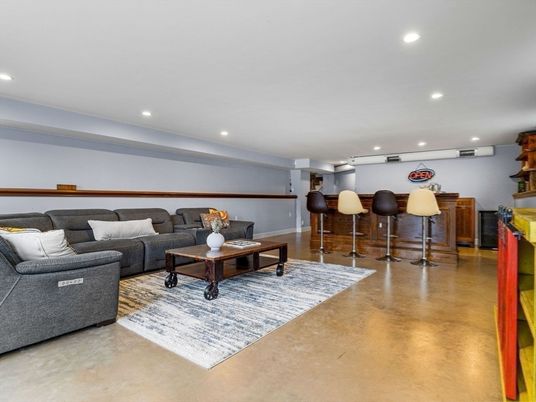 Interior, Living room, Recessed Lighting