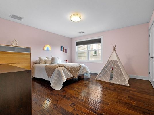 Bedroom, Interior, Wood Texture Flooring