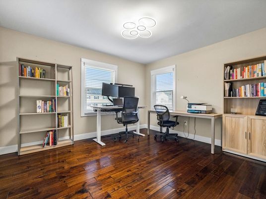 Home Office, Interior, Wood Texture Flooring