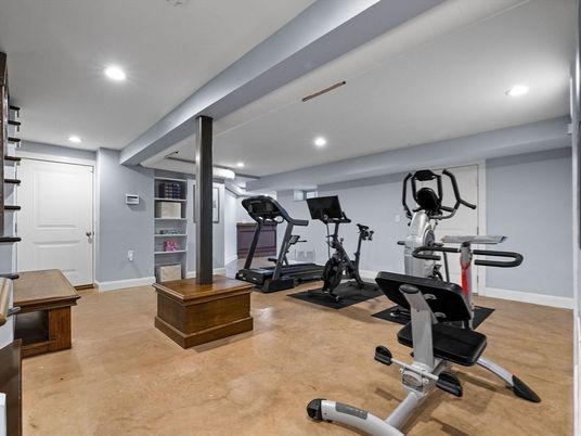 Fitness Equipment, Interior, Recessed Lighting