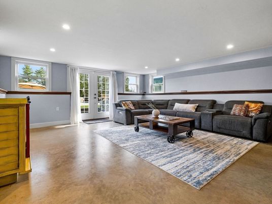 Interior, Living room, Recessed Lighting