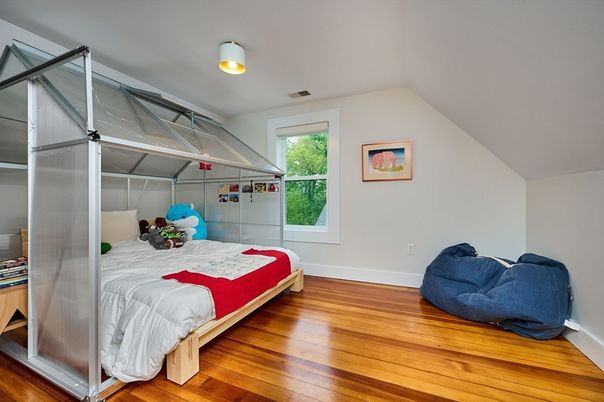 Bedroom, Interior, Wood Texture Flooring