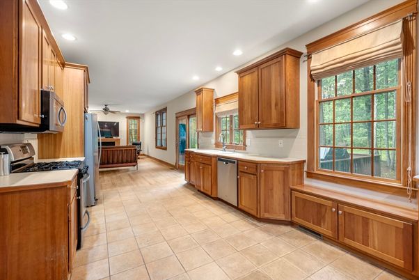 Interior, Kitchen, Recessed Lighting, Stainless Steel Appliances