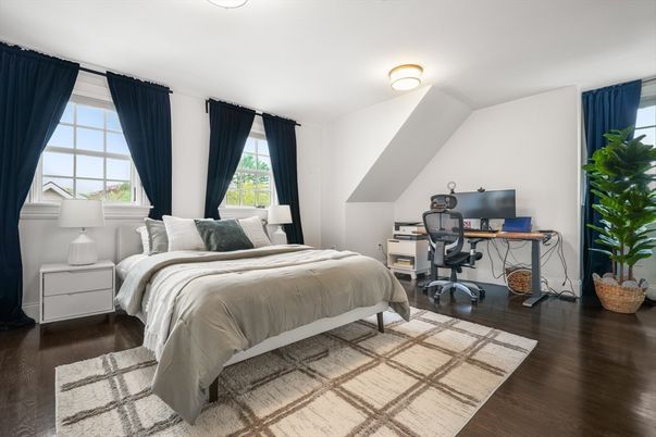 Bedroom, Home Office, Interior, Wood Texture Flooring