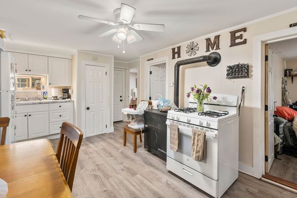 Interior, Kitchen, Wood Texture Flooring