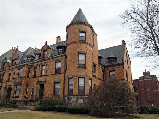 Exterior, Facade, Brick Facade, Queen Anne Victorian