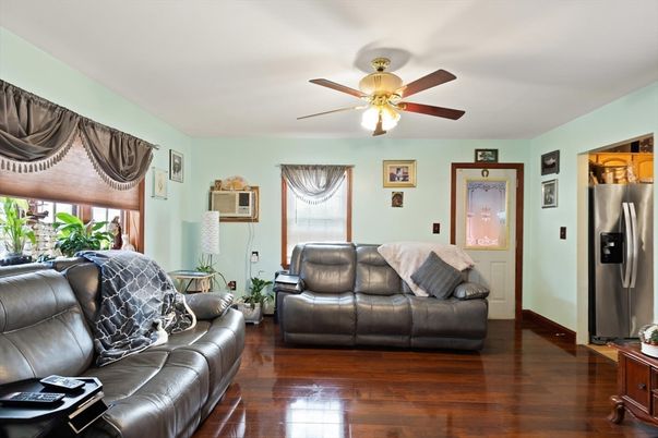 Interior, Kitchen, Living room, Stainless Steel Appliances, Wood Texture Flooring