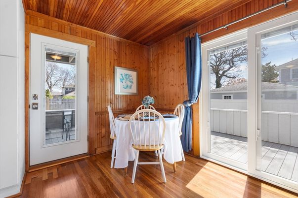 Dining room, Interior, Wooden Ceilings, Wood Texture Flooring, Wooden Walls