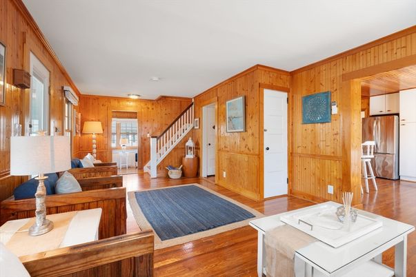 Interior, Kitchen, Wood Texture Flooring, Wooden Walls