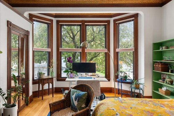 Home Office, Interior, Wood Texture Flooring