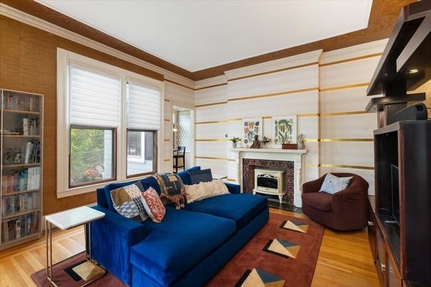 Fireplace, Interior, Living room, Wood Texture Flooring