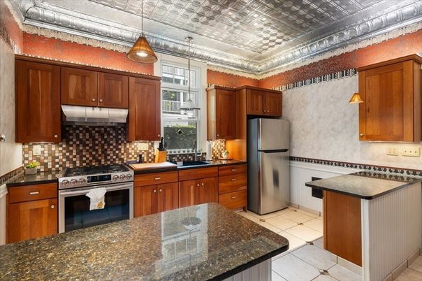Interior, Kitchen, Pendant Lights, Stainless Steel Appliances