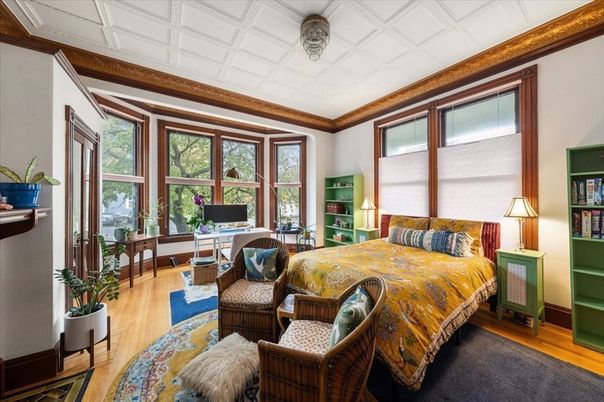 Bedroom, Home Office, Interior, Wood Texture Flooring
