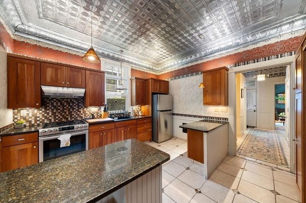 Interior, Kitchen, Pendant Lights, Stainless Steel Appliances