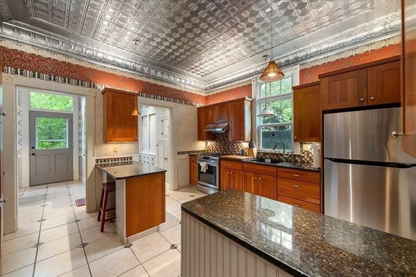 Interior, Kitchen, Pendant Lights, Stainless Steel Appliances