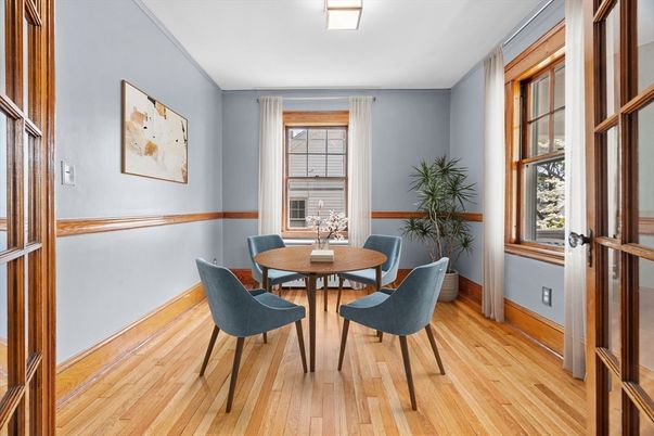 Dining room, Interior, Wood Texture Flooring