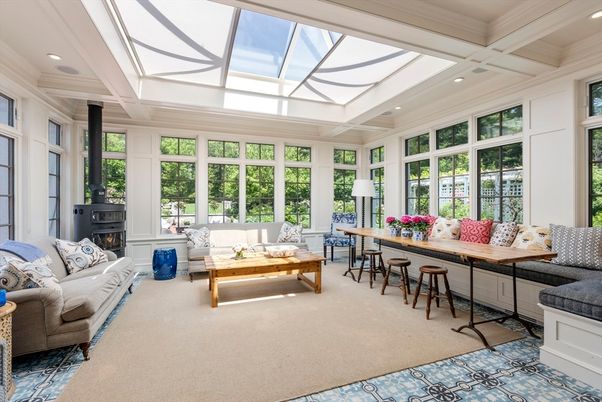 Interior, Living room, Recessed Lighting, Sun Room