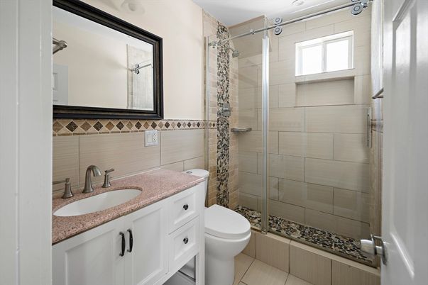 Bathroom, Glass Shower, Interior
