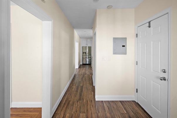 Interior, Kitchen, Wood Texture Flooring