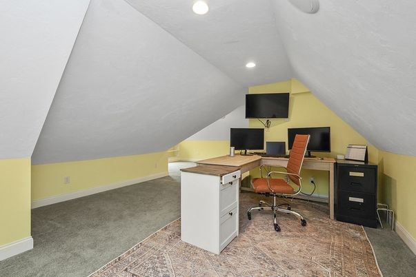 Home Office, Interior, Recessed Lighting