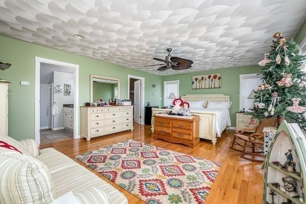 Bedroom, Interior, Wood Texture Flooring