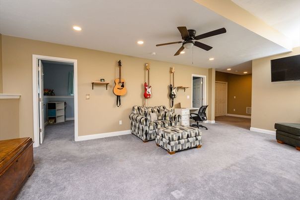 Home Office, Interior, Recessed Lighting