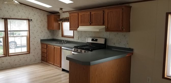 Interior, Kitchen, Wood Texture Flooring