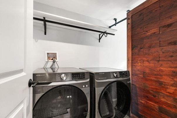 Interior, Washer, Wooden Walls