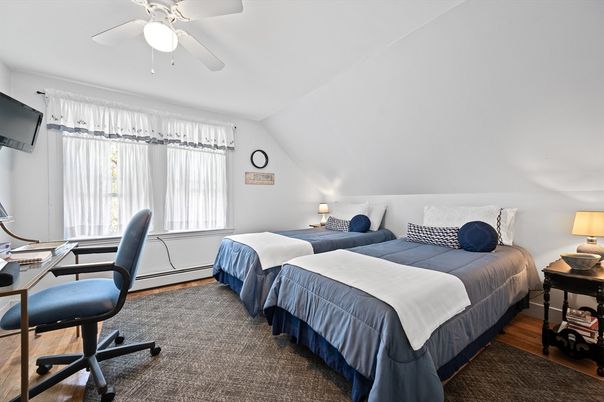Bedroom, Home Office, Interior, Wood Texture Flooring