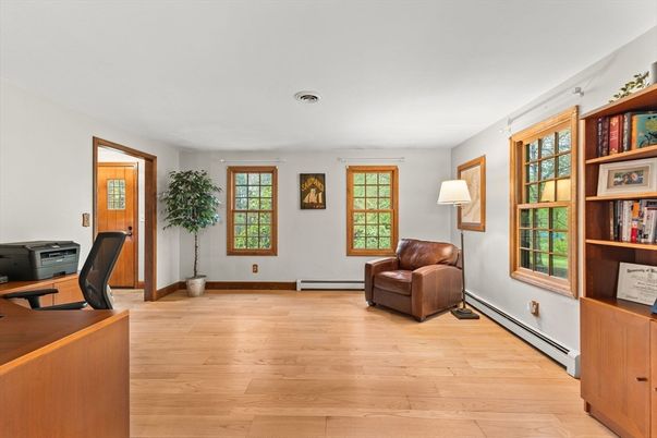 Home Office, Interior, Wood Texture Flooring