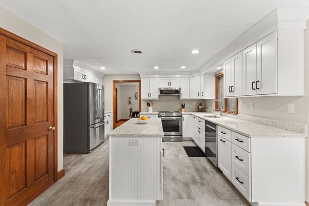 Interior, Kitchen, Recessed Lighting, Stainless Steel Appliances