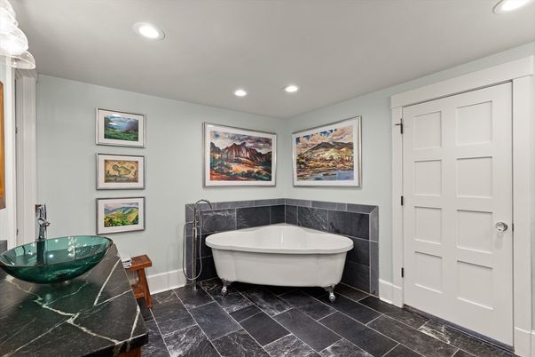Bathroom, Free Standing Baths, Interior, Recessed Lighting