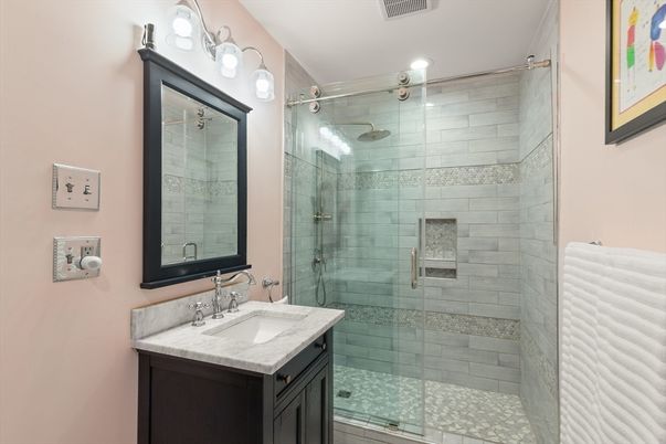 Bathroom, Glass Shower, Interior
