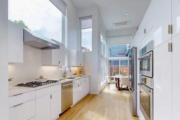 Interior, Kitchen, Wood Texture Flooring
