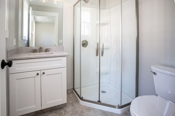 Bathroom, Glass Shower, Interior