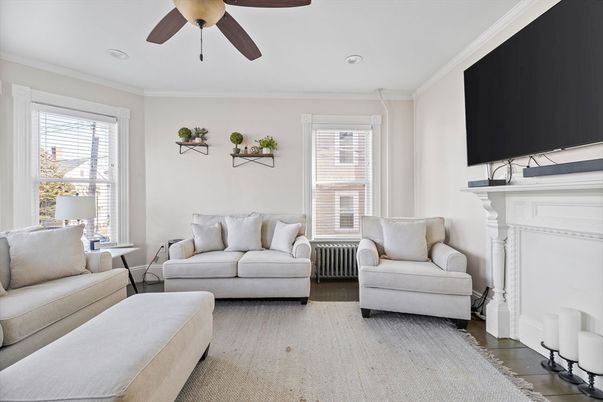 Fireplace, Interior, Living room, Recessed Lighting