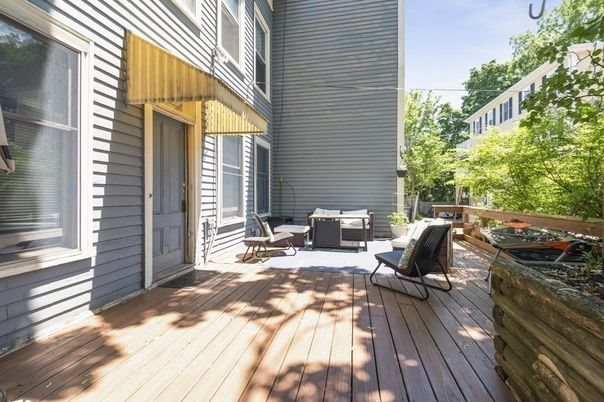 Exterior, Wood Texture Flooring