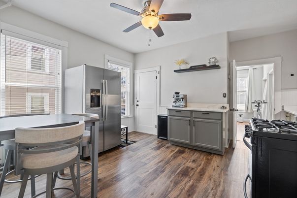Interior, Kitchen, Wood Texture Flooring