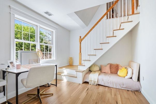 Home Office, Interior, Wood Texture Flooring