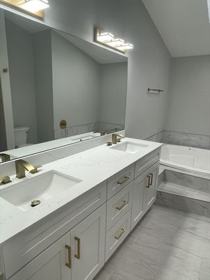Bathroom, Dual Sink Vanities, Interior, Marble