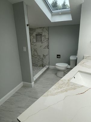 Bathroom, Interior, Marble, Marble Walls