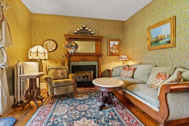 Fireplace, Interior, Living room, Wood Texture Flooring