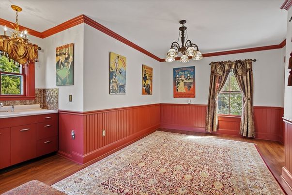 Chandelier, Interior, Wood Texture Flooring