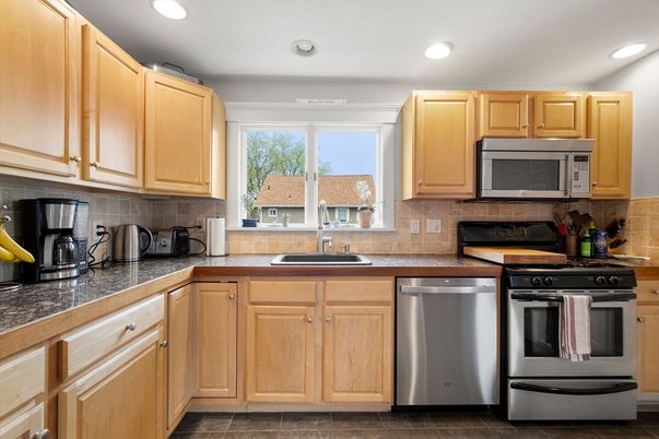 Interior, Kitchen, Recessed Lighting, Stainless Steel Appliances