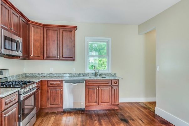 Interior, Kitchen, Wood Texture Flooring