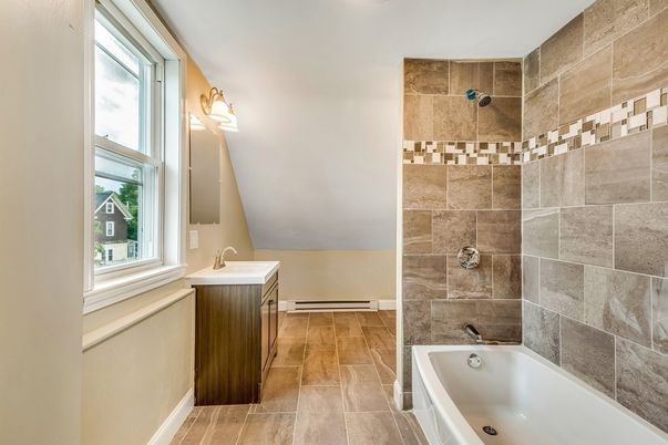 Bathroom, Interior, Wood Texture Flooring