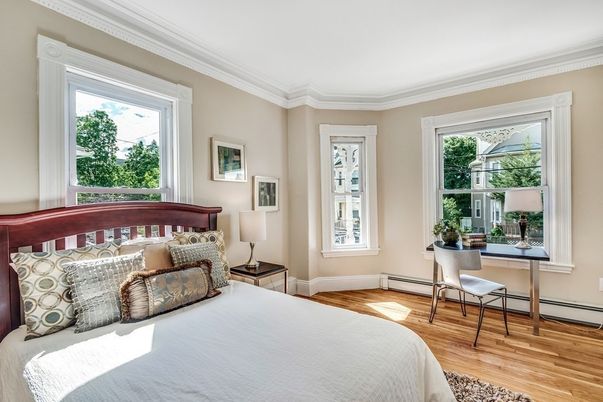 Bedroom, Interior, Wood Texture Flooring