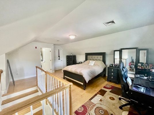 Bedroom, Home Office, Interior, Wood Texture Flooring